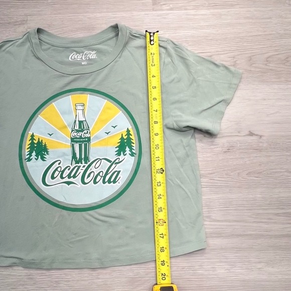 Coca Cola T Shirt Vintage Style Graphic Tee Cropped Top Medium - Picture 6 of 10